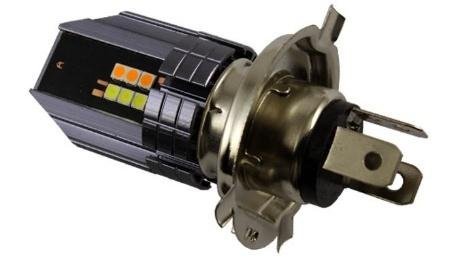 FOCO LED ALUMINIO P/MOTO BICOLOR H4 12V 12W 1080LM