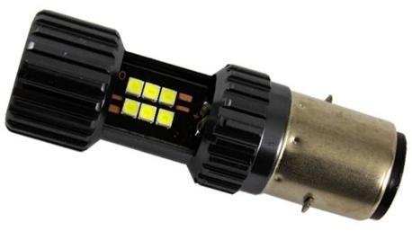 FOCO LED ALUMINIO P/MOTO BA20D 12V 10W 1500LM