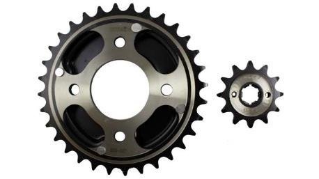 KIT ENGRANE ACERO #1045 MOTOKING 520-32T/12T TC200