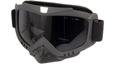 GOOGLES P/MOTO C/PROTECTOR NARIZ NEGRO MATE