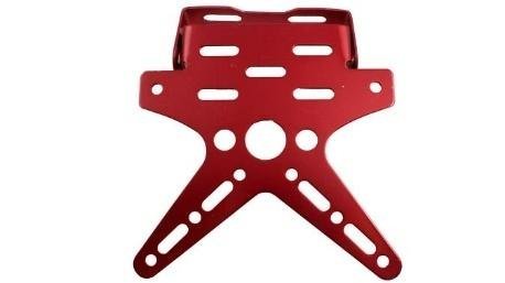 PORTAPLACA ALUMINIO DECORATIVO ROJO