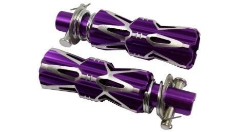 POSAPIE JGO TRASERO ALUMINIO LEOPARDO MORADO