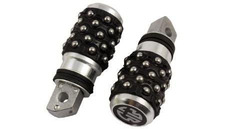 POSAPIE JGO TRASERO ALUMINIO LEOPARDO NEGRO