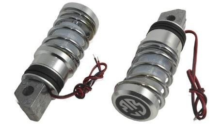 POSAPIE JGO ALUMINIO C/LUZ RESORTE PLATA