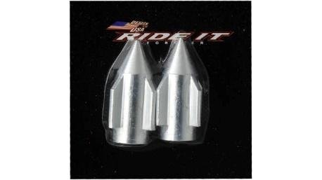 TAPON VALVULA AIRE ALUMINIO COHETE PLATA