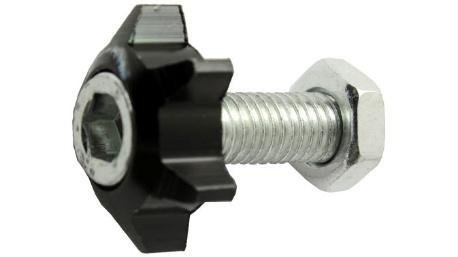 TORNILLO DECO. ALUMINIO COLORES ESTRELLA M6 NEGRO