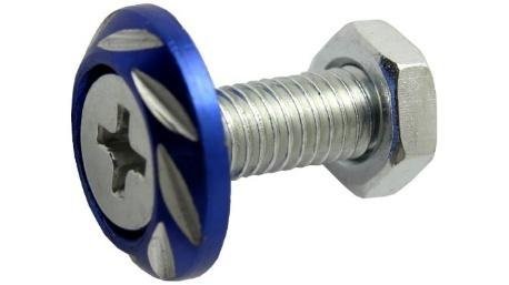TORNILLO DECO. ALUMINIO COLORES REDONDO M6 AZUL