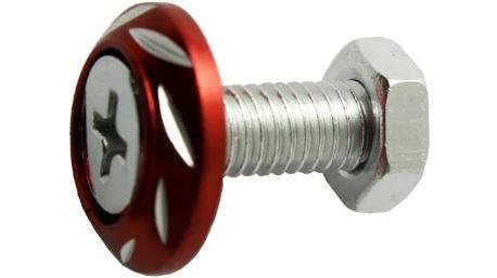 TORNILLO DECO. ALUMINIO COLORES REDONDO M6 ROJO