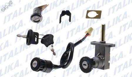 CERRADURA JGO ATV250 C/REVERSA,ATV250LS NEGRA