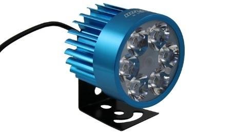 FARO AUX LEDS P/MOTO IR1571 8-80V 6W AZUL