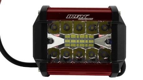 FARO AUX. HYPERLED 60W 7000K 4000LM ROJO