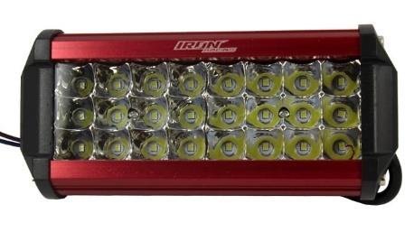 FARO AUX. HYPERLED 72W 7000K 4800LM ROJO IR-1860
