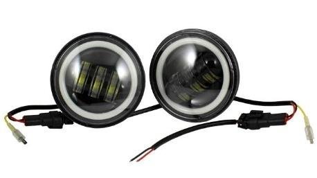 FARO JGO 4" DEL. REDONDO LED ANTI-NIEBLA OJO ANGEL