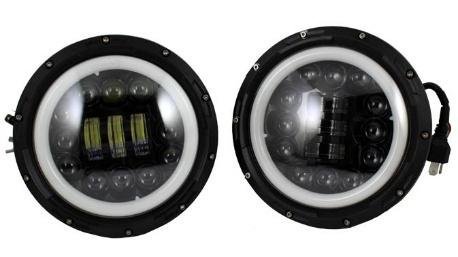 FARO JGO 7" DEL. REDONDO 12LED OJO ANGEL BLX-C2201