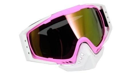 GOOGLES P/MOTO COMFORT IR-350 ROSA LENTE ROJO
