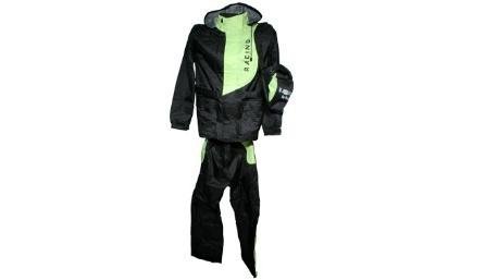 IMPERMEABLE C/PANTALON RACING (2PZ) VERDE TALLA G