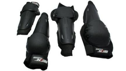 PROTECTOR RODILLERA (4PZ) IRON RACING MSD-02 NEGRO