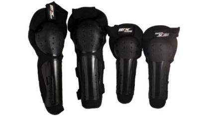 SET RODILLRAS Y CODERAS P/MOTOCICLISTA IR053 NEGRO