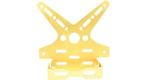 PORTAPLACA ALUMINIO DECORATIVO DORADO