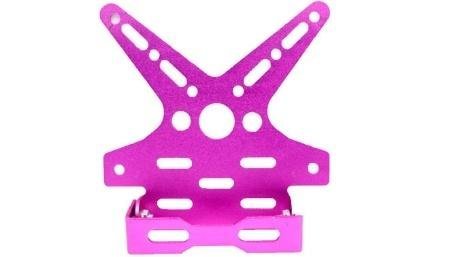 PORTAPLACA ALUMINIO DECORATIVO MORADO