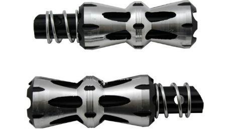 POSAPIE JGO TRASERO ALUMINIO LEOPARDO NEGRO