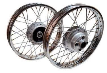 RIN TRASERO 1.85 X 18 RAYOS CROMADO 18" FT150G 16-