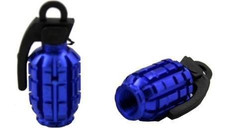 TAPON VALVULA AIRE ALUMINIO GRANADA AZUL JGO/2PZ