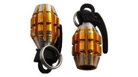 TAPON VALVULA AIRE ALUMINIO GRANADA DORADO JGO/2PZ