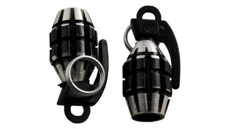 TAPON VALVULA AIRE ALUMINIO GRANADA NEGRO JGO/2PZ