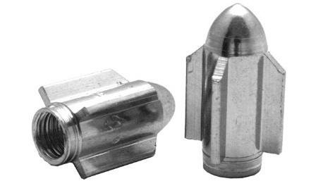TAPON VALVULA AIRE ALUMINIO DADO AZUL JGO/2PZ