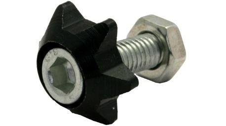 TORNILLO DECO. ALUMINIO COLORES ESTRELLA M6 NEGRO