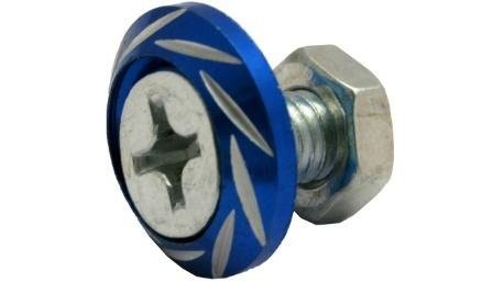 TORNILLO DECO. ALUMINIO COLORES REDONDO M6 AZUL