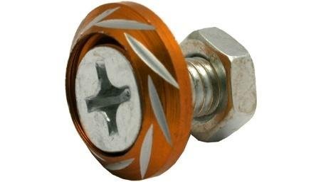 TORNILLO DECO. ALUMINIO CONICO M6 DORADO JGO/4PZ