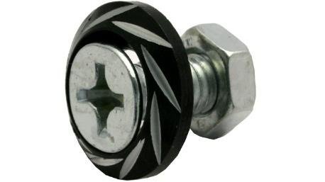 TORNILLO DECO. ALUMINIO CONICO M6 NEGRO JGO/4PZ