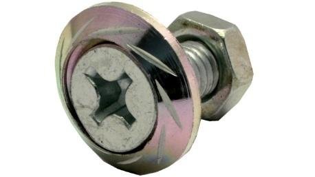 TORNILLO DECO. ALUMINIO CONICO M6 PLATA JGO/4PZ