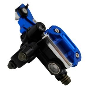 Bomba de Freno con Manija Aluminio Ajustable 6 Posiciones Azul para UNIVERSAL