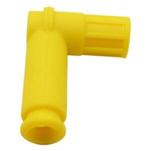 Capuchon de Bujia de Silicon Amarillo a 90 Grados M4 para UNIVERSAL