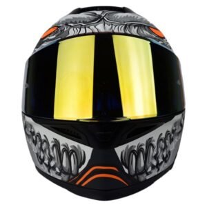 Casco Abatible con Luz LED Alien Bot Grey Certificado ECE-22.06 para MATE GRIS