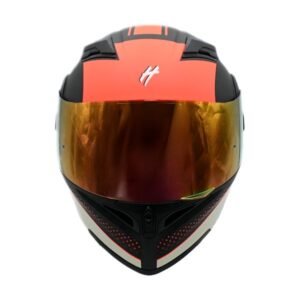 Casco Abatible Red Sporter Half® Certificado Dot (pinlock) para DOBLE VISOR ROJO LENTE HUMO TALLA L