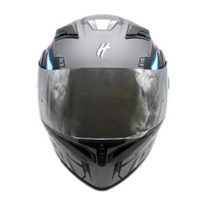 Casco Abatible Dark Mechabest Half® Certificado Dot (pinlock)