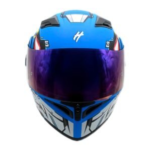 Casco Abatible Blue Mechabest Half® Certificado Dot (pinlock)