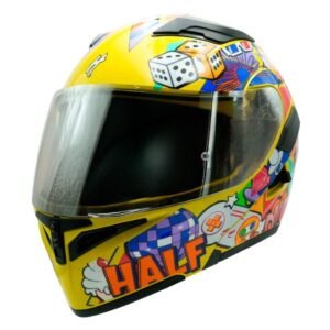 Casco para Motociclista Abatible Arcade Half Certificado Dot