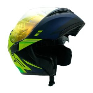 Casco para Motociclista Abatible Lightning Strike Half Certificado Dot