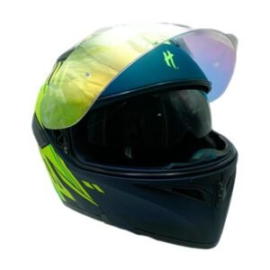 Casco para Motociclista Abatible Lightning Strike Half Certificado Dot