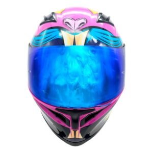 Casco Cerrado Fury Bunny Certificado " Dot " para BRILLANTE REVO VISOR LENTE HUMO TALLA XL