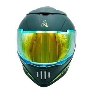 Casco Cerrado Elegant Certificado Dot para DOBLE VISOR REVO NARANJA / NEGRO LENTE HUMO TALLA L