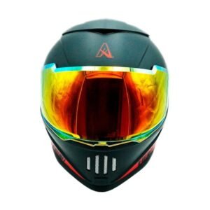 Casco Cerrado Paradise Certificado Dot para DOBLE VISOR REVO ROJO LENTE HUMO TALLA M