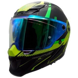 Casco para Motociclista Cerrado Yellow Crasher Half Certificado ECE-22.06 (pinlock)