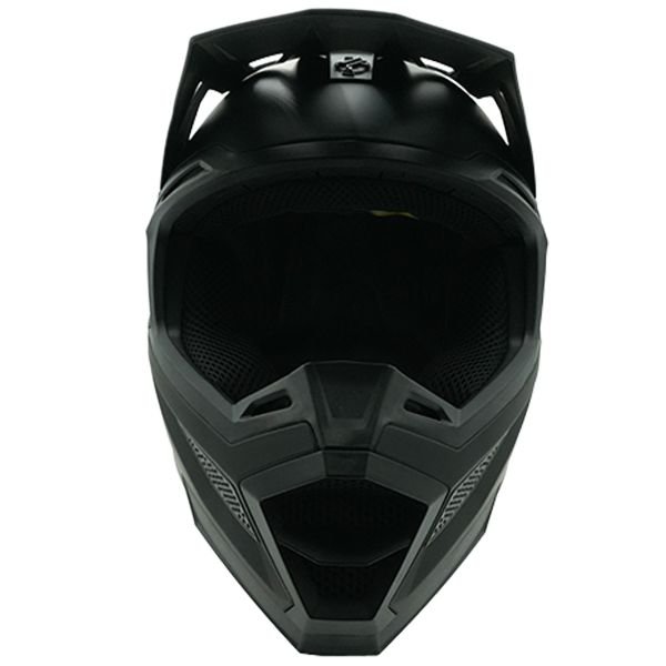 Casco para Motociclista Cross Negro Mate A-helmet Certificado Dot para TALLA L