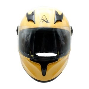 Casco Infantil Cerrado Tacomichi Certificado Dot para AMARILLO BRILLANTE VISOR TRANSPARENTE TALLA L